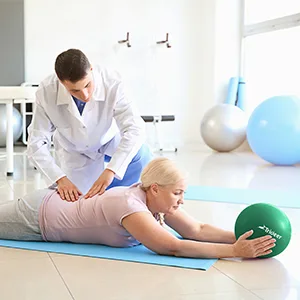 Trideer 9 Inch Pilates Ball Between Knees for Physical Therapy Mini Exercise Ball - Yoga Ball Small Workout Balls for Core Strength and Back Support Green - therapy ball