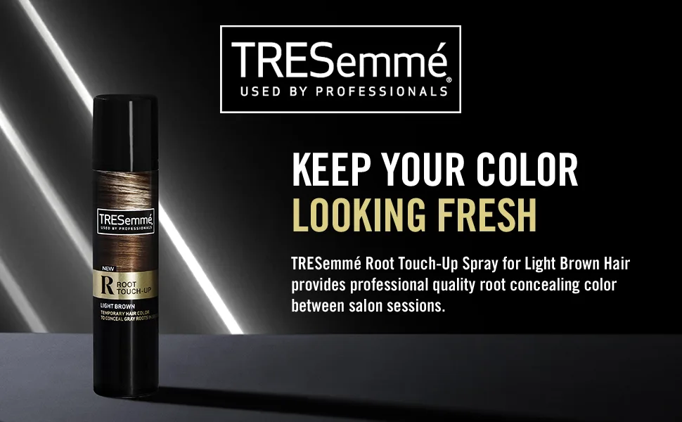 TRESemm Root Touch-Up Light Brown Hair Temporary Hair Color Ammonia-free Peroxide-free Root Cover Up Spray 2.5 oz - tresemme, root touch-up, spray