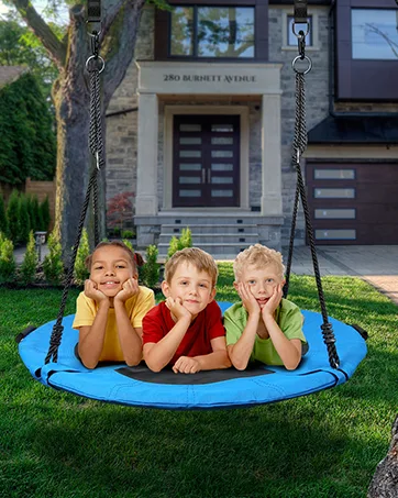 Trekassy 440lbs Swing Set with 40 Inch Saucer Tree Swing Swivel and Heavy Duty A-Frame Metal Swing Stand - product information 5