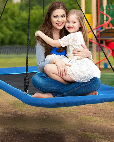 Trekassy 440lbs Swing Set with 40 Inch Saucer Tree Swing Swivel and Heavy Duty A-Frame Metal Swing Stand - product information 9