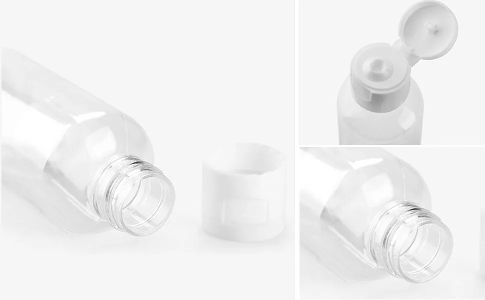 Travel Bottles TSA Approved2 oz Plastic Bottles Small Squeeze Bottles Leak Proof Silicone Travel Size Containers with Flip Cap (30 Bottles) - Plastic Empty Bottles