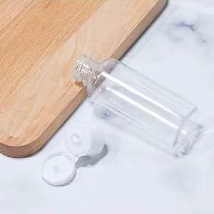 Travel Bottles TSA Approved2 oz Plastic Bottles Small Squeeze Bottles Leak Proof Silicone Travel Size Containers with Flip Cap (30 Bottles) - Plastic Empty Bottles