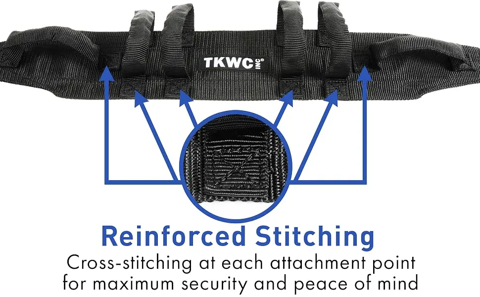 Transfer Belt with Handles by TKWC INC - 2305 - Lift Gait Belt with Quick Release Locking Buckle Safety Gate Belt 55 Strap - Re-inforced Stitching