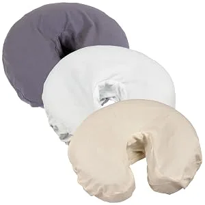 Tranquility Microfiber Massage Face Rest Covers 10 Pack - Natural 10 Count (Pack of 1) Natural - Simplicty Poly Cotton Face Rests by Body Linen