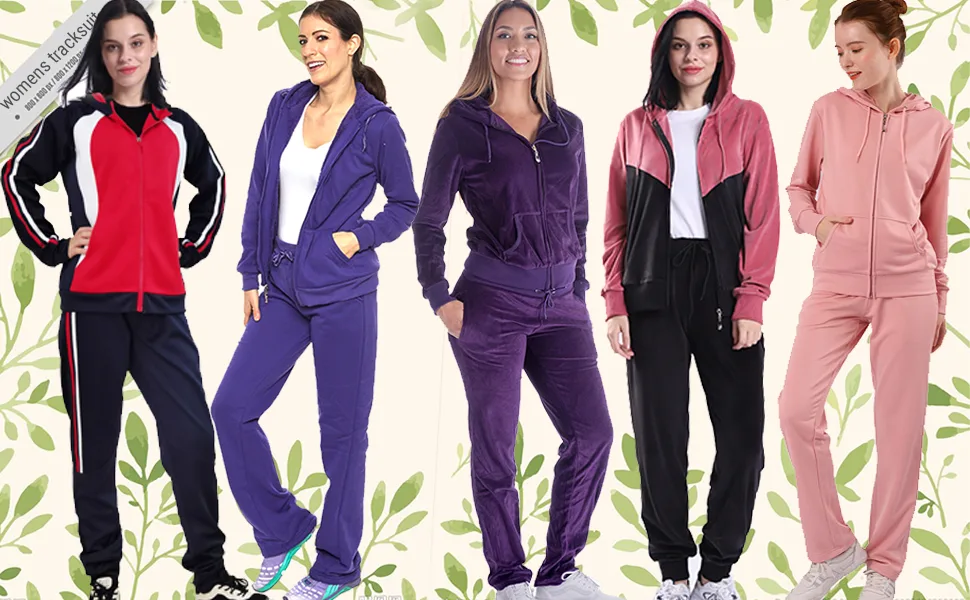 Track Suits for Women Set Sweatsuits 2 Piece Tracksuit Coral Large - Women