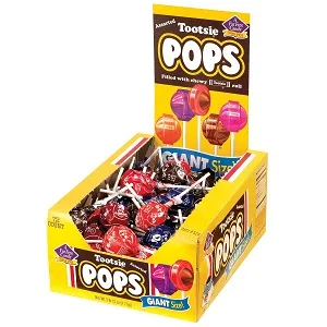 Tootsie Roll Pops Giant Size (72 Count) Variety Pack 3.82 Pound Allergen Friendly HALLOWEEN FAVORITE - product information 3
