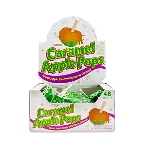 Tootsie Roll Caramel Pops Package APPLE 48 Count APPLE 48 Count (Pack of 1) - product information 1