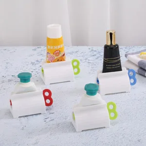 Toothpaste Tube Squeezers Toothpaste Roller - Manual Toothpaste Tube Roller Squeezer Tool Toothbrush Squeezers Toothpaste Clip Holder Stand Winder by XYKEEY (Multi-Colored) - toothpaste roller