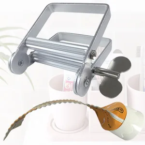 Toothpaste Squeezer Metal Toothpaste Tube Squeezer Paint Tube Wringer for Artist Hair Salon Painter Silver - metal tube squeezer