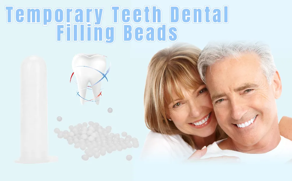 Tooth Repair Kit Temporary Tooth Repair Kit Temporary Tooth Repair Beads for Missing Broken Teeth Dental Tooth Filling Material(100g) - product information 2
