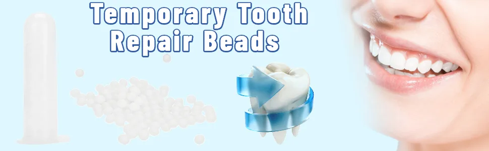 Tooth Repair Kit Temporary Tooth Repair Kit Temporary Tooth Repair Beads for Missing Broken Teeth Dental Tooth Filling Material(100g) - product information 9