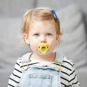 Tommee Tippee Ultra-Light Silicone Pacifier Symmetrical One-Piece Design BPA-Free Silicone Binkies 0-6m 4-Count 0-6m Light Blue  Light Green - image
