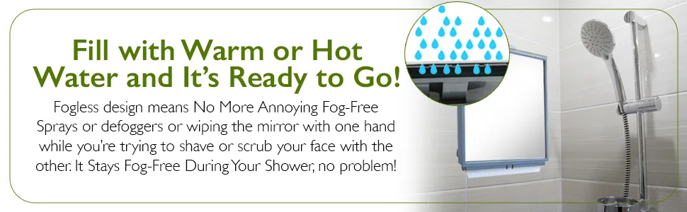 ToiletTree Products Fogless Shower Bathroom Mirror with Squeegee and Travel Bag - product information 2