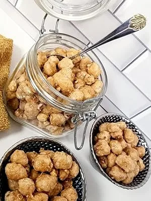 Toffee Peanuts - 37 oz Reusable Container  Candied Covered Coated Gourmet Nut  Kosher  Hand-Picked  Sweet  Crunchy  Jaybees Nuts 2.31 Pound (Pack of 1) - sweet peanuts