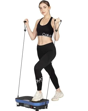 TODO Vibration Plate Exercise Machine Whole Body Vibration Machine for Relieving Muscle Tightness Remote Control3 Resistance LoopsResistance Bands black  white - 452452