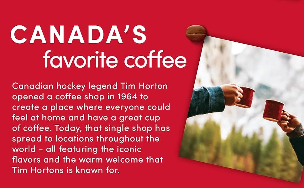Tim Hortons Original Blend Medium Roast Ground Coffee Canadas Favorite Coffee Made with 100 Arabica Beans 48 Ounce Canister Original 3 Pound (Pack of 1) - canada