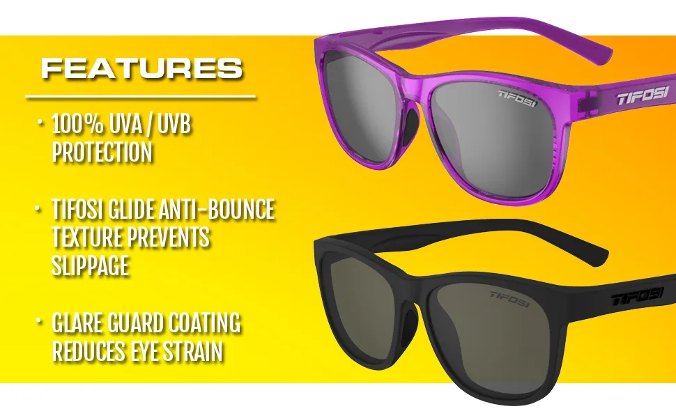 Tifosi Optics Swank Sunglasses BlackoutSmoke - uv protected sunglasses
