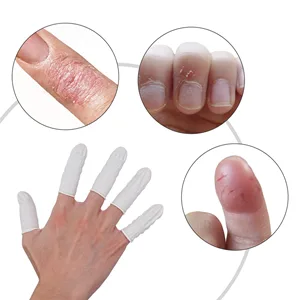 tifanso Finger Cots Finger Covers Finger Protectors Fingertips Protector Disposable Medium Finger Gloves (Approx.210 PCS) 210 Count (Pack of 1) - finger protector