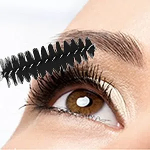 tifanso 200PCS Eyelash Brush Disposable Mascara Brush Wand for Lashes Spoolie brushes Eyebrow Spoolie Eyelash Extension Supplies (Black) - eyelash brush