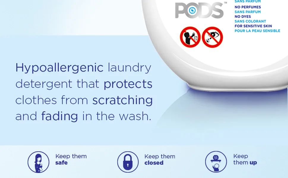 Tide Pods downy Free Liquid Laundry Detergent Pacs 61 Count 61 Count (Pack of 1) - Hypoallergenic laundry detergent that protects clothes from scratching and fading in the wash.