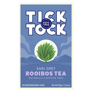 TICK TOCK TEAS Bags Earl Grey Rooibos Tea 40 Count - Packaging May Vary - product information 2