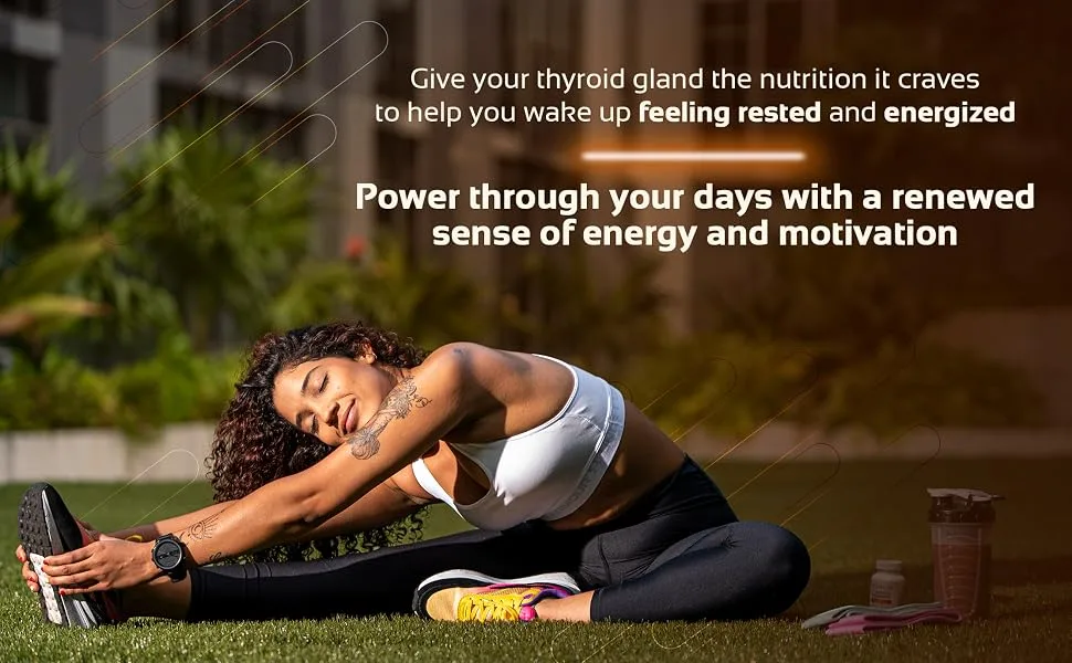 Thyroid Support Complex Supplement - Thyroid Support for Women and Men - Boost Energy Focus Metabolism - Iodine Supplements for Thyroid  B12 Selenium Zinc Copper Ashwagandha L-Tyrosine  More - Thyroid Support Benefits