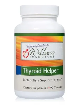 Thyroid Helper - Natural Supplement for Metabolism  Energy (90 Capsules) 90 Count (Pack of 1) - Thyroid Helper