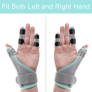 Thumb Splint Brace  2 Trigger Finger Splint Reversible Thumb  Wrist Stabilizer Splint and Finger Brace for Trigger Thumb Arthritis Tendonitis Sprained Carpal Tunnel Right and Left Hand Support Grey - trigger finger splint for thumb