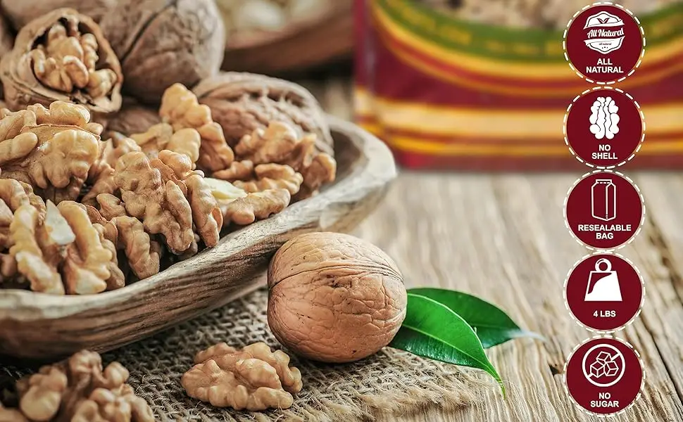 Three Pounds Of California Light Walnuts 100 Natural NO PPO No PreservativesShelledRaw - We Got Nuts - Header1