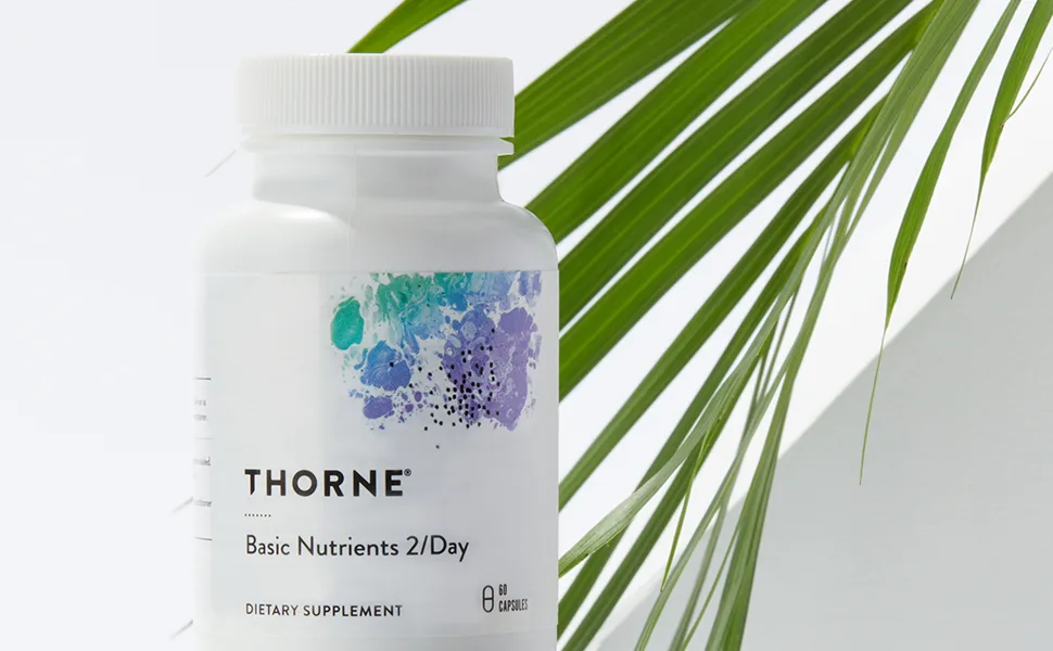 Thorne Basic Nutrients 2Day - Comprehensive Daily Multivitamin with Optimal Bioavailability - Vitamin and Mineral Formula - Gluten-Free Dairy-Free Soy-Free - 60 Capsules - 30 Servings - D148-Vitamin D-10000