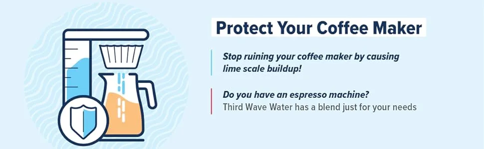 Third Wave Water Mineral Enhanced Flavor Optimizing Coffee Brewing Water Espresso Profile 0.635 oz - Protect Your Coffee Maker Stop ruining your coffee maker by causing lime scale buildup!