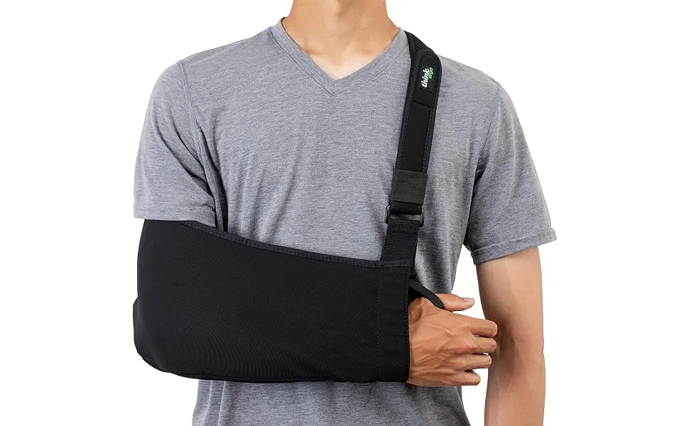 Think Ergo Arm Sling Sport - Lightweight Breathable Ergonomically Designed Medical Sling for Broken  Fractured Bones - Adjustable Arm Shoulder  Rotator Cuff Support (Adult) - product information 1