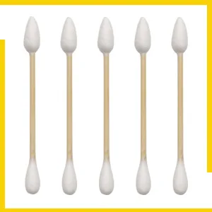 Thick Cotton Swabs XL Cotton Bud 2 Packs Natural OrganicBiodegradable Cotton Swabs 600pcs 600pcs Thick Tips(PointedRound ) - product information 3