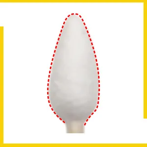 Thick Cotton Swabs XL Cotton Bud 2 Packs Natural OrganicBiodegradable Cotton Swabs 600pcs 600pcs Thick Tips(PointedRound ) - product information 4