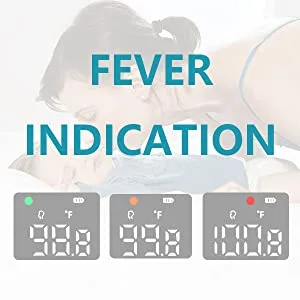 Thermometer for Adults Forehead Non Contact Thermometer with Fever Alarm Function CF SwitchableBright LCD DisplayInstant Reading Forehead Thermometer for Adults and Kids (Black) - kids thermometer