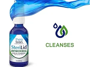 TheraTears Extra Dry Eye Therapy Lubricating Eye Drops for Dry Eyes 0.5 fl oz Bottle 2 Pack - Eyelid Cleanser for eyes