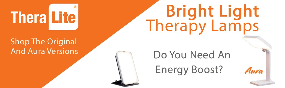 TheraLite Light Therapy Lamp - 10000 LUX Sunlight Lamp - Compact Bright Light Sun Lamp - Energy Booster and Mood Lifter - bright light therapy