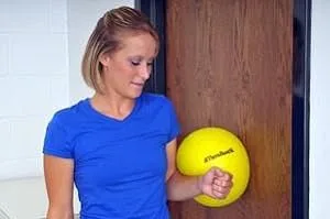 THERABAND Mini Ball Small Exercise Ball for Yoga Pilates Abdominal Workouts Shoulder Therapy Core Strengthening At-Home Gym  Physical Therapy Tool New Version - product information 7