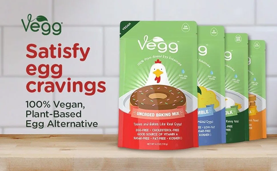 The Vegg - Vegan Egg Baking Mix - 4.2 Oz (34 Eggs) - vegg vegan egg