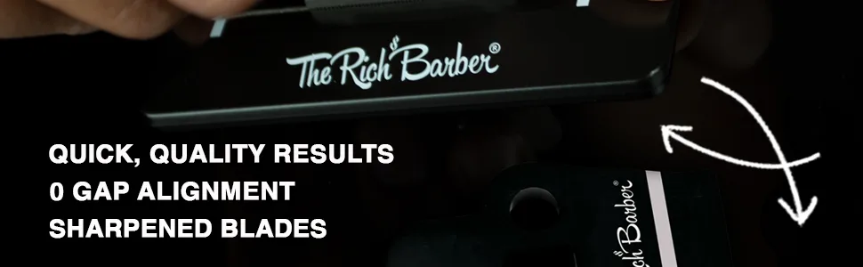 The Rich Barber 1 Minute Blade Modifier  10 Second Blade Setter Black - Zero Gap Tool  Trimmer Sharpener for Sharper Lines Cleaner Fades  Precision Detail (Compatible with Andis Outliners) Black - Compatible With And - hair clipper blade setter, close shaves, zero gap, blade alignment, blade setter, hair trimmer