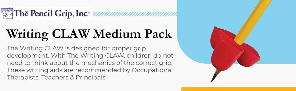 The Pencil Grip Writing CLAW Medium Size Pack Red And Blue Grips Set of 12 - TPG-21212 - The Pencil Grip