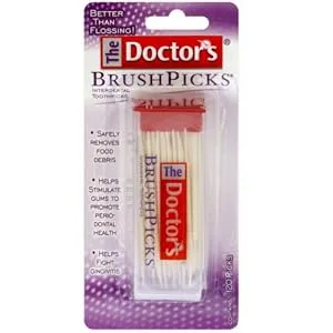 The Doctors BrushPicks Interdental Toothpicks 275 Picks 275 Count (Pack of 1) - The Doctor