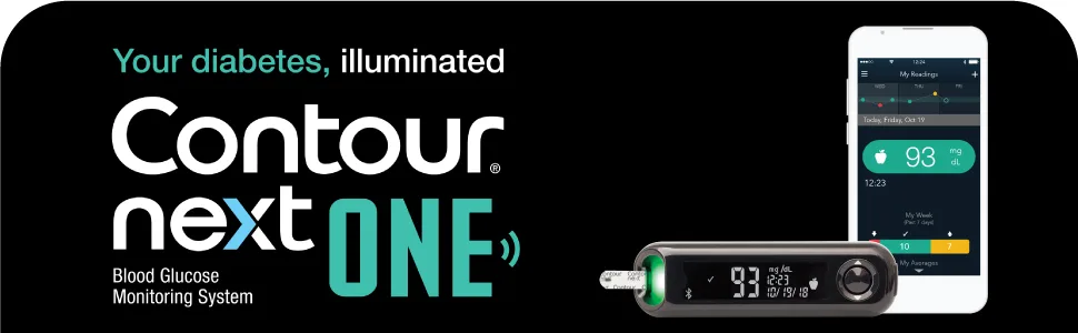 The Contour NEXT ONE Blood Glucose Monitoring System - next one