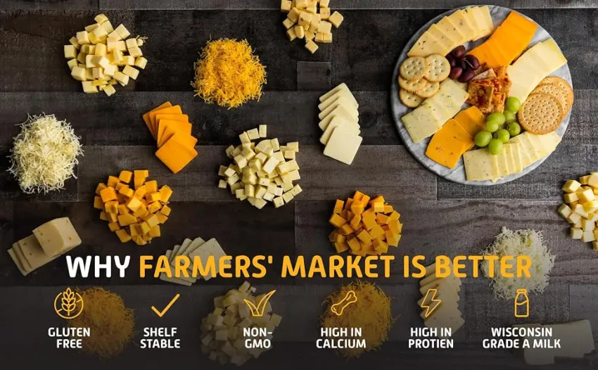 The Beef Backpacking Bundle  1 Usingers Original Summer Sausage 1 Farmers Market Wisconsin Cheddar Cheese and Crackers  Shelf Stable Food for Backpacking Hiking or Snacking Original Beef Backpack Bundle - shelf stable cheese, gluten free cheese, non-gmo cheese, wisconsin cheese