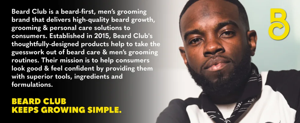 The Beard Club Advanced Beard Growth Kit - Derma Roller Beard Growth Oil Beard Growth Vitamins and Growth Vitamin Spray Beard Shampoo and Beard Brush - beard club