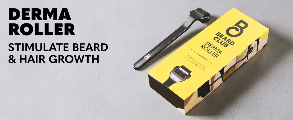 The Beard Club Advanced Beard Growth Kit - Derma Roller Beard Growth Oil Beard Growth Vitamins and Growth Vitamin Spray Beard Shampoo and Beard Brush - derma roller