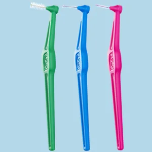 TePe Interdental Brush Angle Angled Dental Brush for Teeth Cleaning Pack of 25 0.7 mm Medium Gaps Yellow Yellow - 0.7 Mm - product information 2