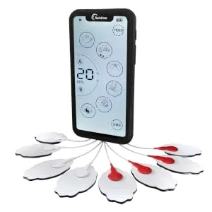 Tens Unit Muscle Stimulator 24 Massage Mode Tens EMS Machine Device Touchscreen Massager Intensity Deep Tissue Shoulder Pain Relief Sciatica Tendonitis Plantar Fasciitis - TENS EMS Machine