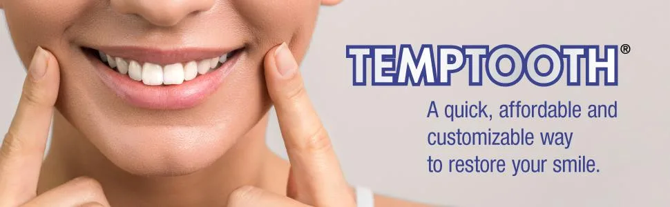 Temptooth 1 Seller Trusted Patented Temporary Tooth Replacement Product - TempTooth tooth replacement kit