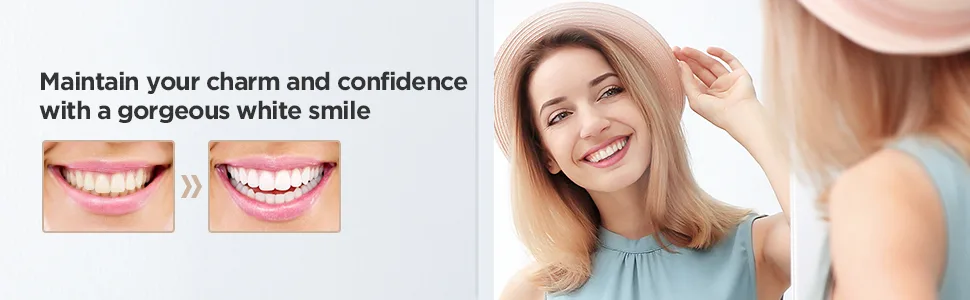 Teeth Whitening Strips for Teeth Sensitive  Reduced Sensitivity White Strips for Teeth Whitening  Dental Teeth Whitening Kit Pack of 28 Whitener Strips (14 Treatments) Mint - White Smile